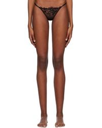 Agent Provocateur - Black Callypso Thong - Lyst