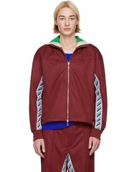Asics - Novalis Burgundy Styrax Track Jacket - Lyst