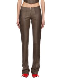 Jean Paul Gaultier - 'the Tattoo' Leather Pants - Lyst