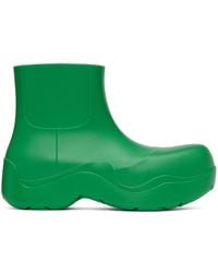 Bottega Veneta - Green Matte Puddle Chelsea Boots - Lyst