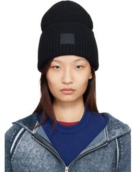 Acne Studios - Large Face Logo Beanie - Lyst
