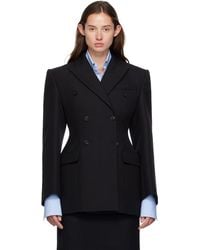 Wardrobe NYC - Double Breasted Contour Blazer - Lyst