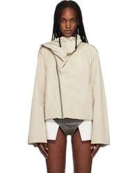 Rick Owens - Temple Cropped Scarf Flight Jacket - Lyst