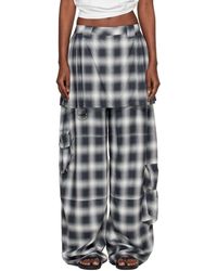 Collina Strada - Lightweight Flannel Lawn Skirt Cargo Pants - Lyst