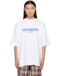 Vetements - T-shirt 'limited edition' blanc - Lyst