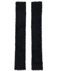 MM6 by Maison Martin Margiela - Black Brushed Arm Warmers - Lyst