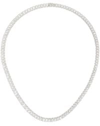 Hatton Labs - Emerald Cut Tennis Chain Necklace - Lyst