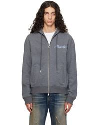 Lanvin - Ribbon Zip-Up Hoodie - Lyst