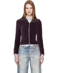 Our Legacy - Burgundy Slim Zip Longsleeve Jacket - Lyst
