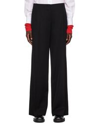The Row - Black Pipa Trousers - Lyst