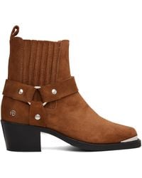Anine Bing - Tan Mid Biker Boots - Lyst