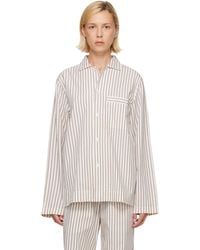 Tekla - Off- & Poplin Long-Sleeved Pyjama Shirt - Lyst