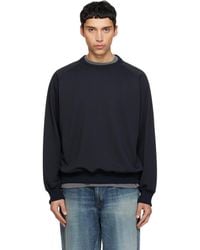 Nanamica - Polyester Pile Crew Neck Sweatshirt - Lyst