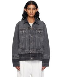 Stella McCartney - Tonal Panelled Denim Jacket - Lyst