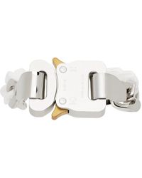 1017 ALYX 9SM - Silver & White Ceramic Buckle Chain Bracelet - Lyst