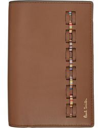 Paul Smith - Brown Woven Front Passport Holder - Lyst