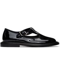 Burberry Black Patent Alannis Flat Derbys