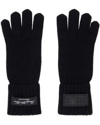 MM6 by Maison Margiela - Wool-Blend Knit Gloves - Lyst
