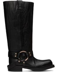 Acne Studios - Leather Buckle Tall Boots - Lyst