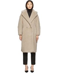 Max Mara Beige Teddy Bear Coat - Natural
