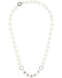 Marni - Faux-Pearls & Metal Necklace - Lyst