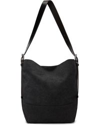 Lemaire - Petit Cabas Noir À Anse De Style Ceinture - Lyst