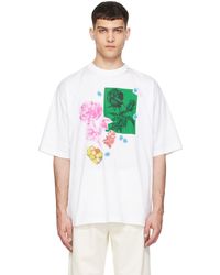 Marni - T-shirt blanc à images es imprimées - Lyst