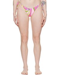 Moschino - Culotte de bikini e à motif graphique et logos imprimés - Lyst
