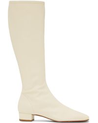 BY FAR - Off-white Edie Tall Boots - Lyst