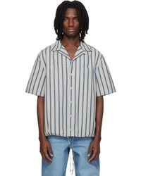 Marni - Striped Drawstring Hem Cotton Shirt - Lyst