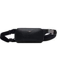 BOSS - Grained Faux-Leather Belt Bag - Lyst