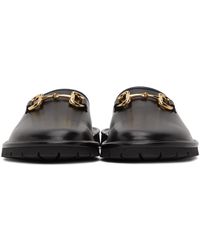 Gucci Horsebit Slip-on Loafers - Black