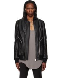 Rick Owens - Heizer Leather Flight Jacket - Lyst