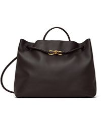 Bottega Veneta - ブラウン ラージ Andiamo バッグ - Lyst