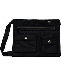 ANDERSSON BELL - Sac Messager Trois Façons Noir À Poches - Lyst
