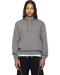 HUGO - Cotton Terry Contrast Logo Hoodie - Lyst