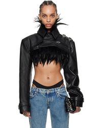 Jean Paul Gaultier - Shayne Oliver Edition 'The Cropped' Leather Jacket - Lyst