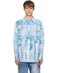 ANDERSSON BELL - Trompe L'Oeil Printed Check Shirt - Lyst