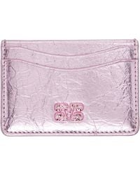 Ganni - Bou Metallic Card Holder - Lyst