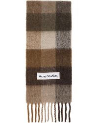 Acne Studios - Mohair Checked Scarf - Lyst