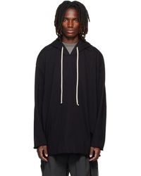 Rick Owens - Pull À Capuche Peter Noir - Lyst