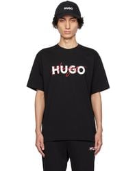 HUGO - ロゴ刺繍 Tシャツ - Lyst