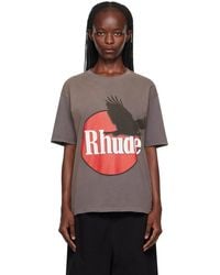 Rhude - Gray Eagle T-shirt - Lyst