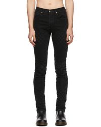 STEFAN COOKE Seam Details Jeans - Black