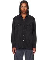 Lemaire - Convertible Collar Shirt - Lyst