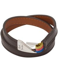 Paul Smith - Leather Hook Bracelet - Lyst
