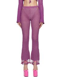 Moschino - Crocheted Casual Pants - Lyst