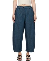 Cordera - Frontal Seam Curved Jeans - Lyst