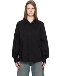 MM6 by Maison Margiela - Poly Cotton Shirting Long-Sleeved Shirt - Lyst