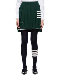Thom Browne - Green Hector 4-bar Miniskirt - Lyst